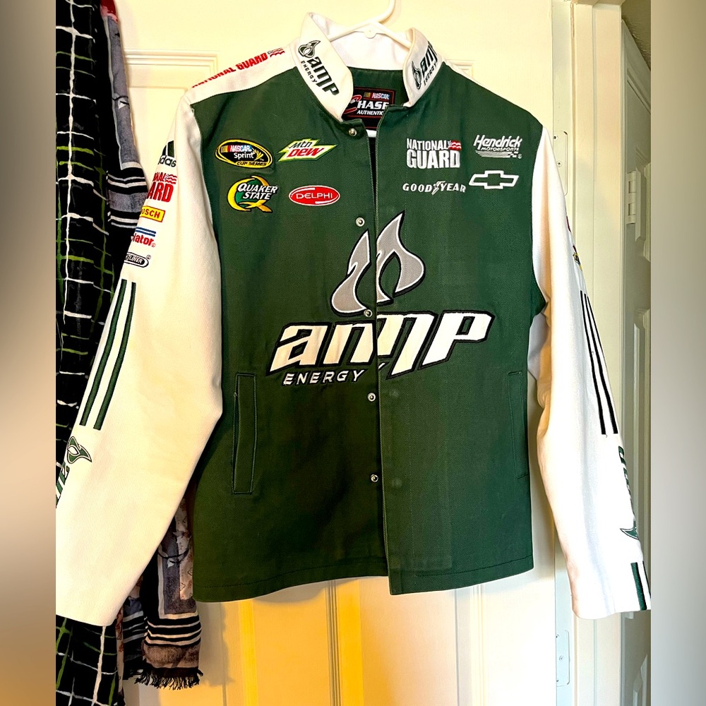 Amp Energy Dale Jr NASCAR racing jacket.